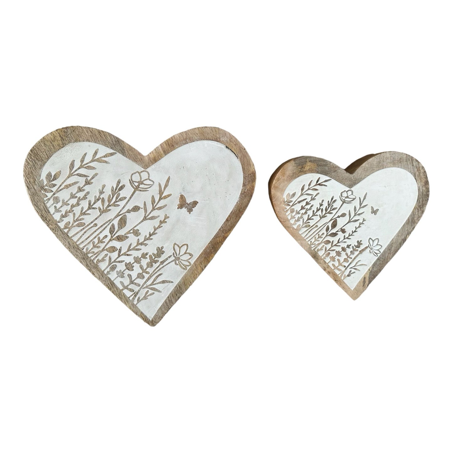 SET 2 HEART DECORATION